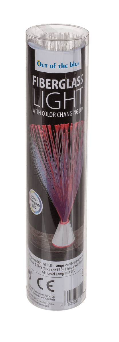 Fibreglass light with LED (incl. batteries),