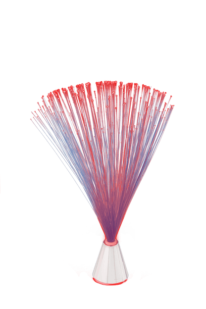 Fibreglass light with LED (incl. batteries),