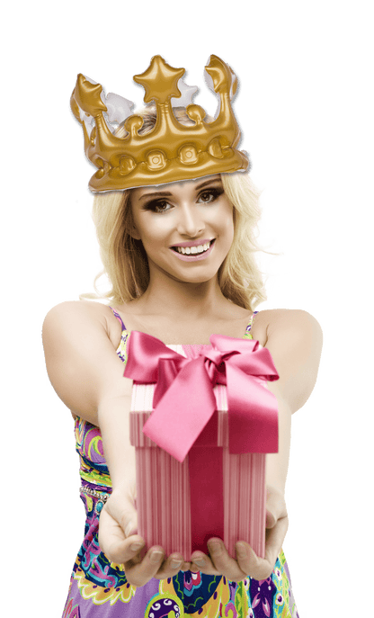 Inflatable crown, approx. 23 cm