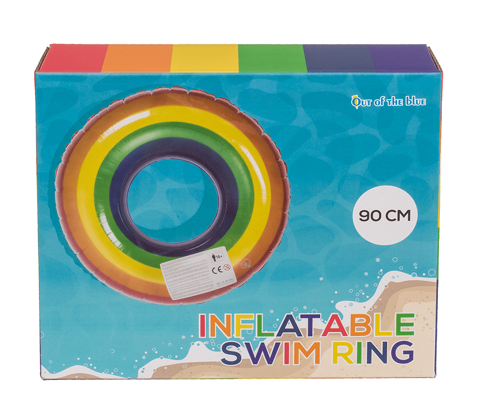 Inflatable swim ring, Rainbow,