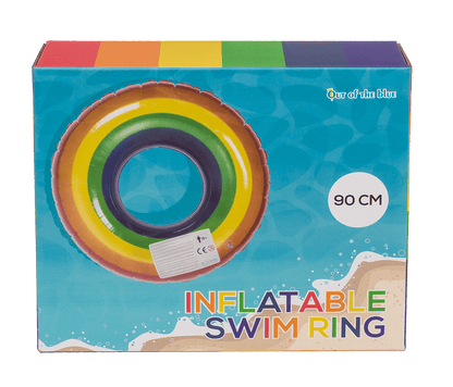 Inflatable swim ring, Rainbow,