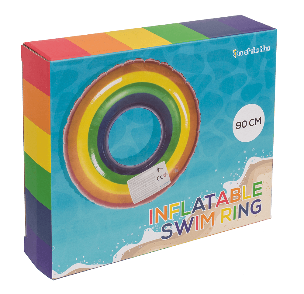 Inflatable swim ring, Rainbow,