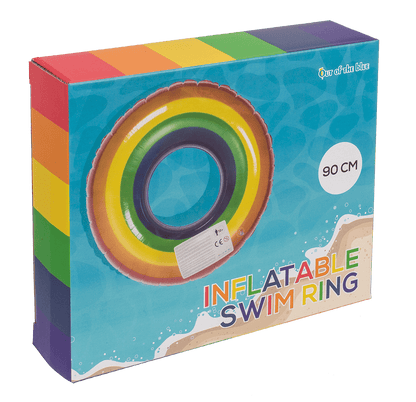 Inflatable swim ring, Rainbow,