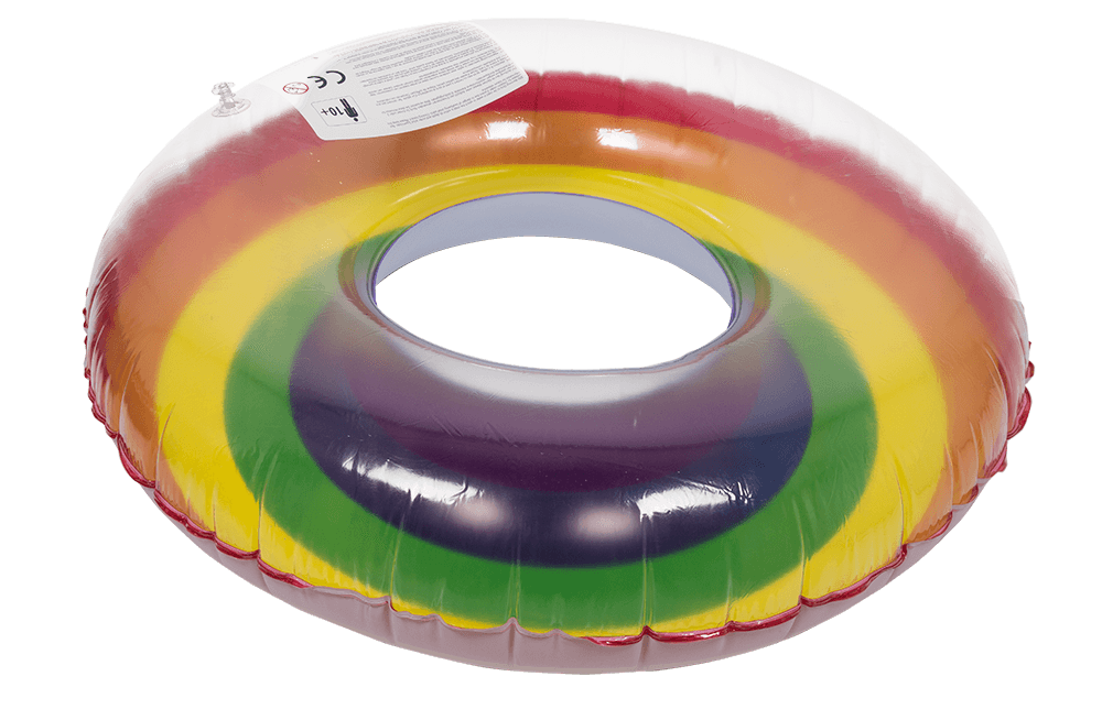 Inflatable swim ring, Rainbow,