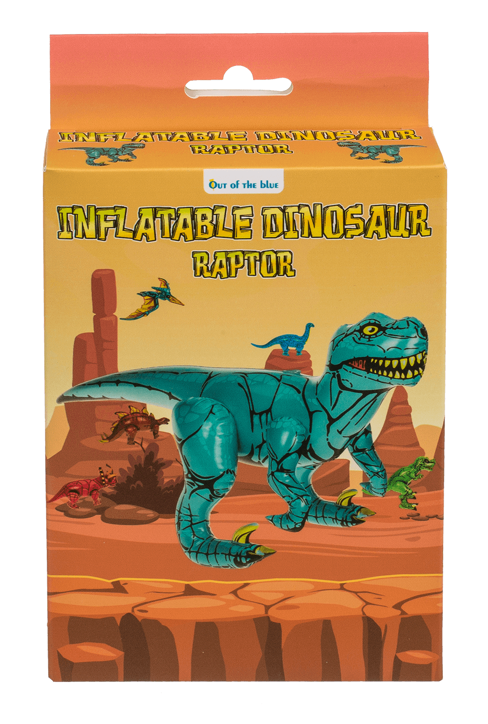 Inflatable dinosaurs, ca. 60 cm,