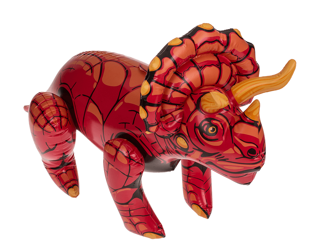 Inflatable dinosaurs, ca. 60 cm,