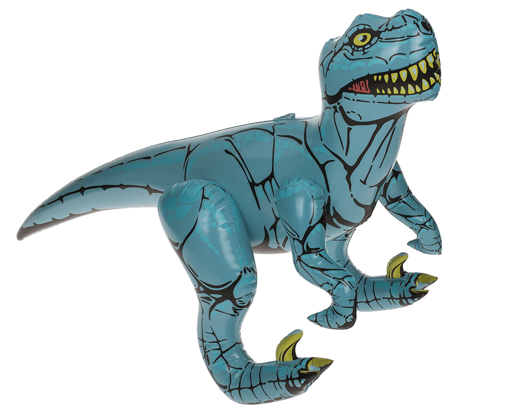 Inflatable dinosaurs, ca. 60 cm,