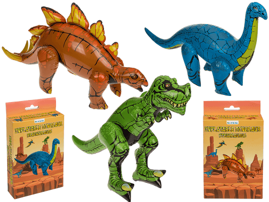 Inflatable dinosaurs, ca. 60 cm,