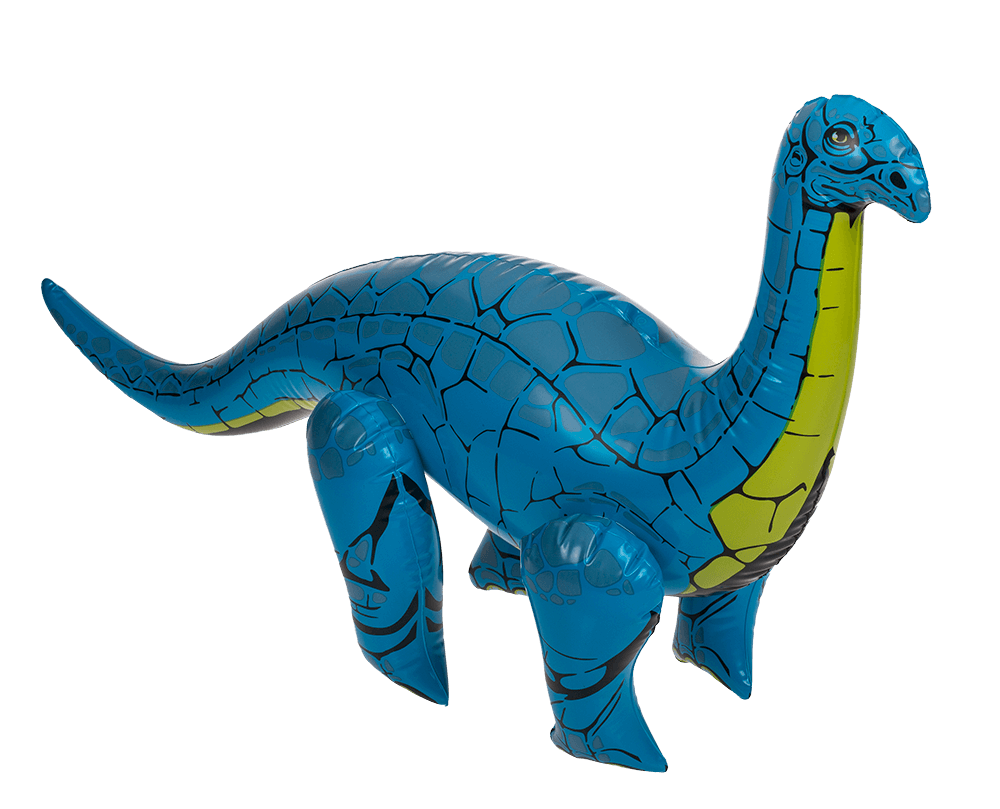 Inflatable dinosaurs, ca. 60 cm,