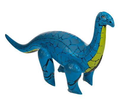 Inflatable dinosaurs, ca. 60 cm,
