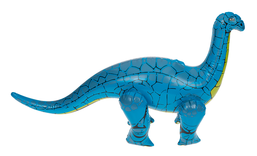 Inflatable dinosaurs, ca. 60 cm,