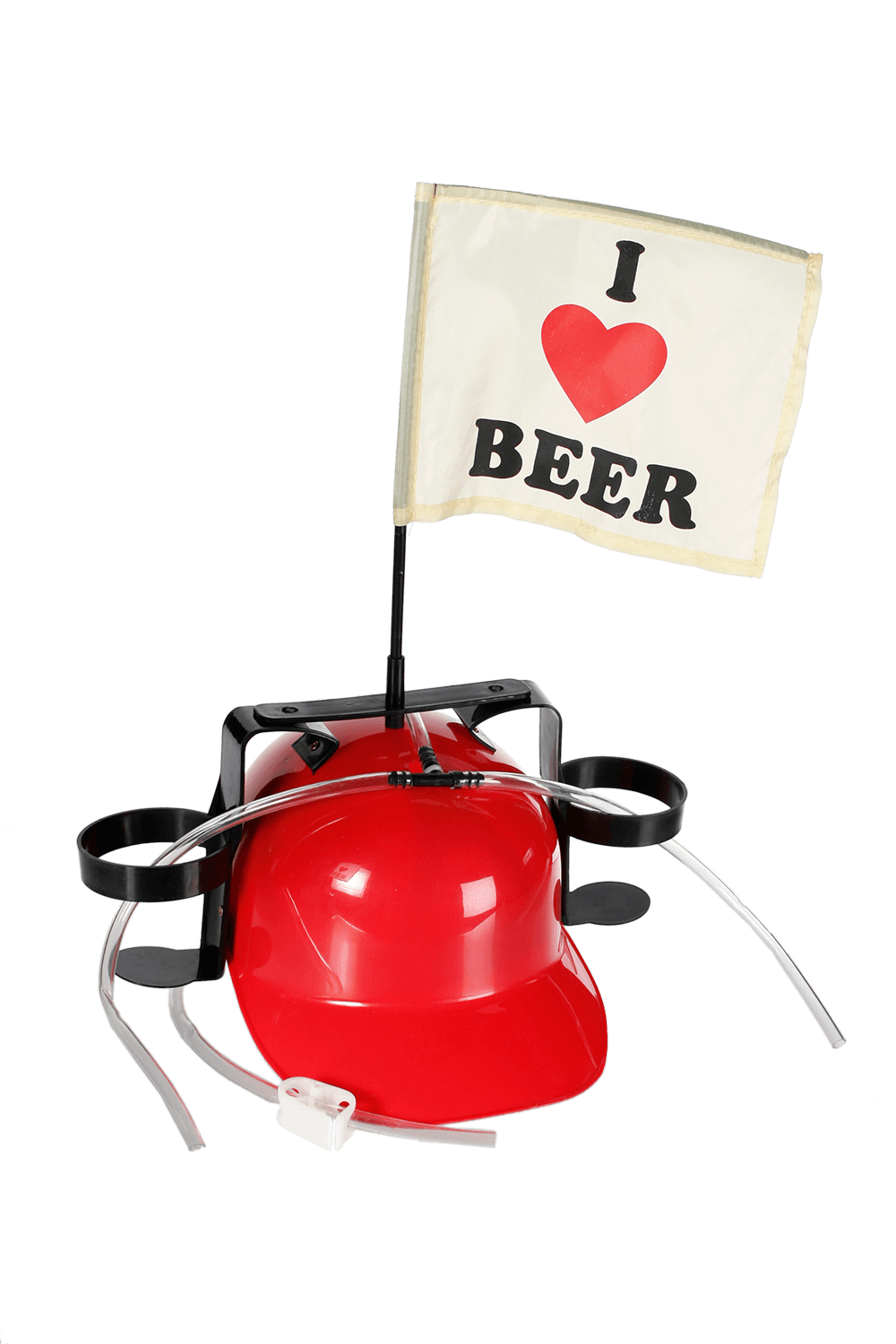 Drinking helmet, I love Beer with flag,