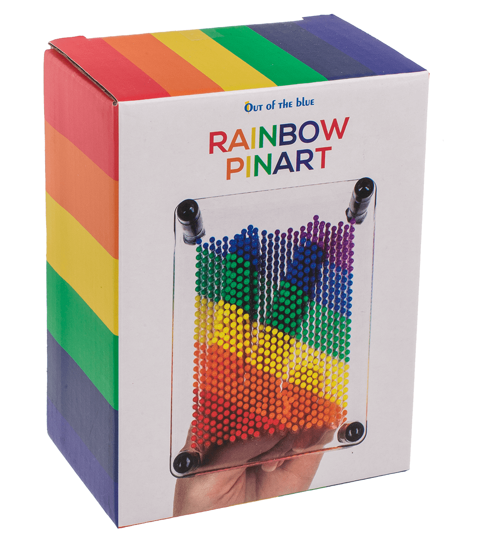 Pin Art, Rainbow, Pride, ca. 12 x 9 cm,