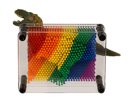 Pin Art, Rainbow, Pride, ca. 12 x 9 cm,