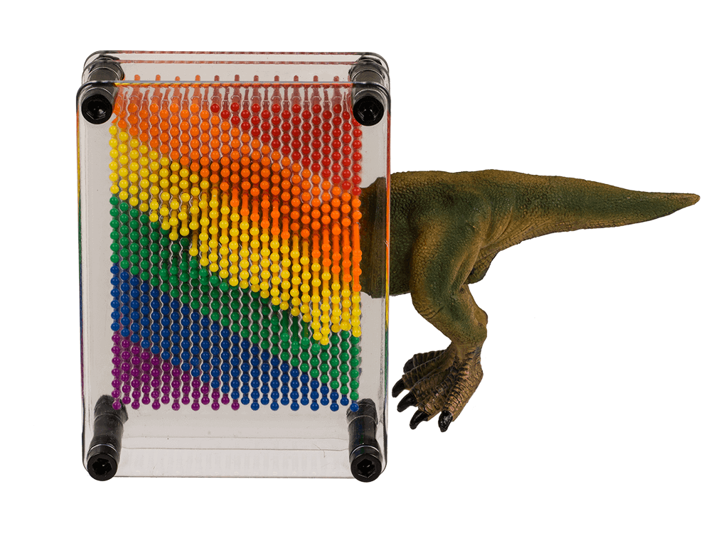 Pin Art, Rainbow, Pride, ca. 12 x 9 cm,