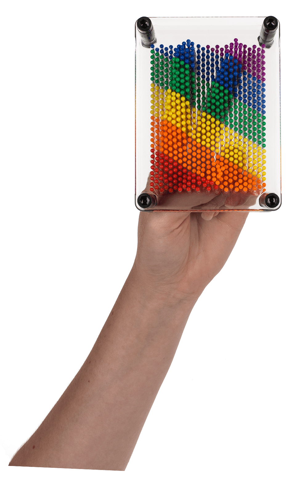 Pin Art, Rainbow, Pride, ca. 12 x 9 cm,