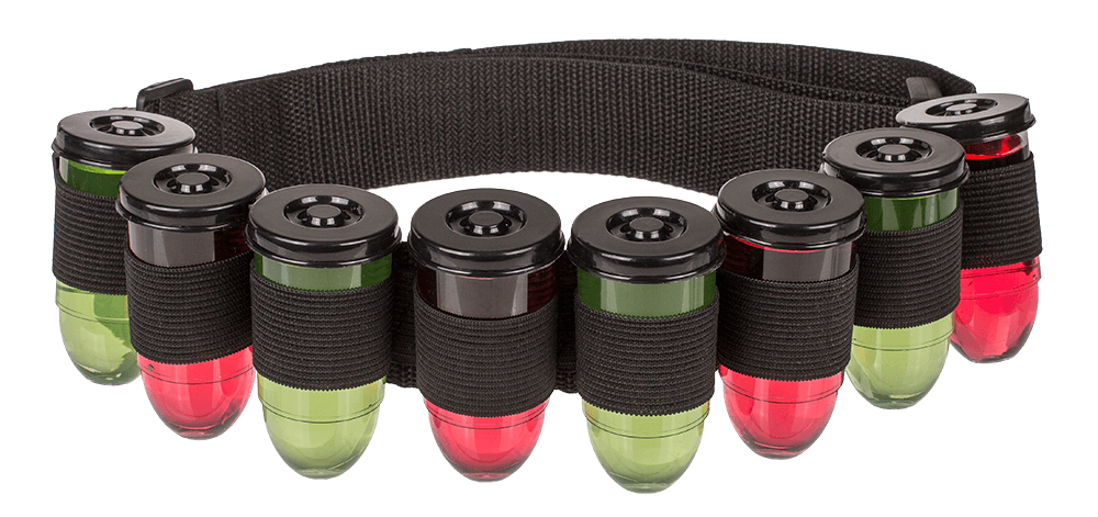 Shot Belt, with 8 shot bottles,