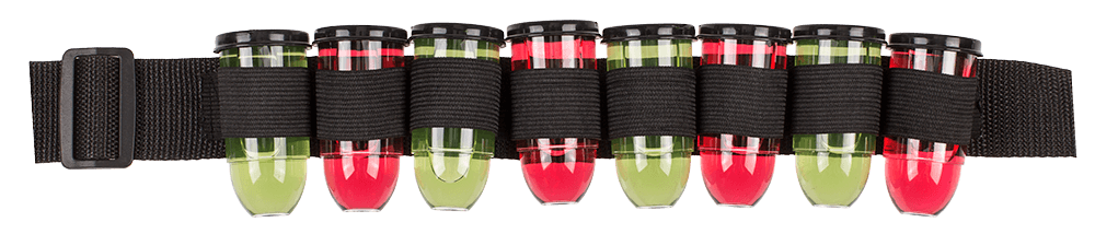 Shot Belt, with 8 shot bottles,