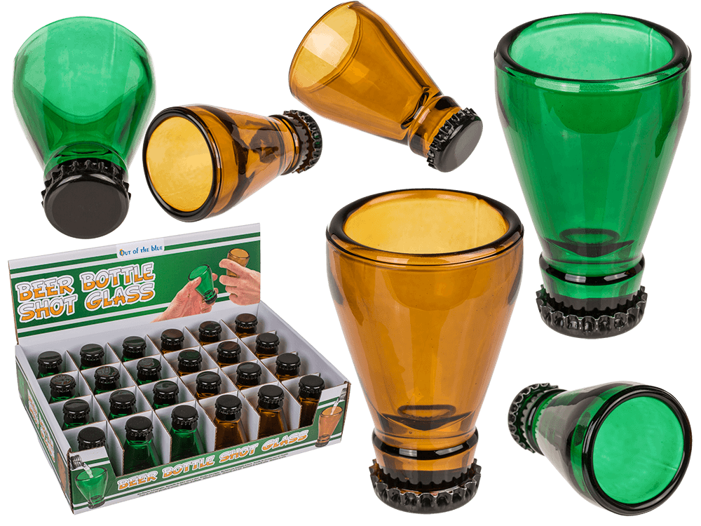 Beer Bottle Shot Glass. for approx. 40 ml,