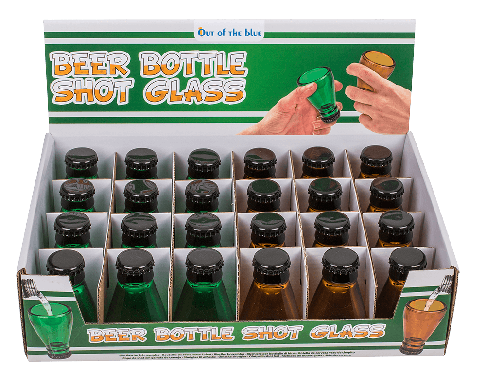 Beer Bottle Shot Glass. for approx. 40 ml,