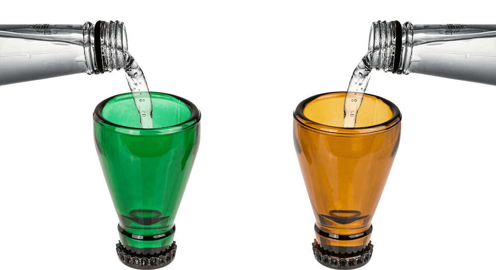 Beer Bottle Shot Glass. for approx. 40 ml,