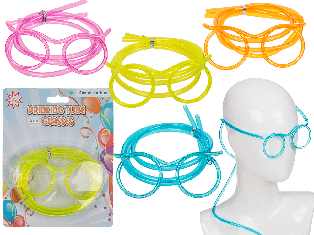 Drinking tube, Glasses,