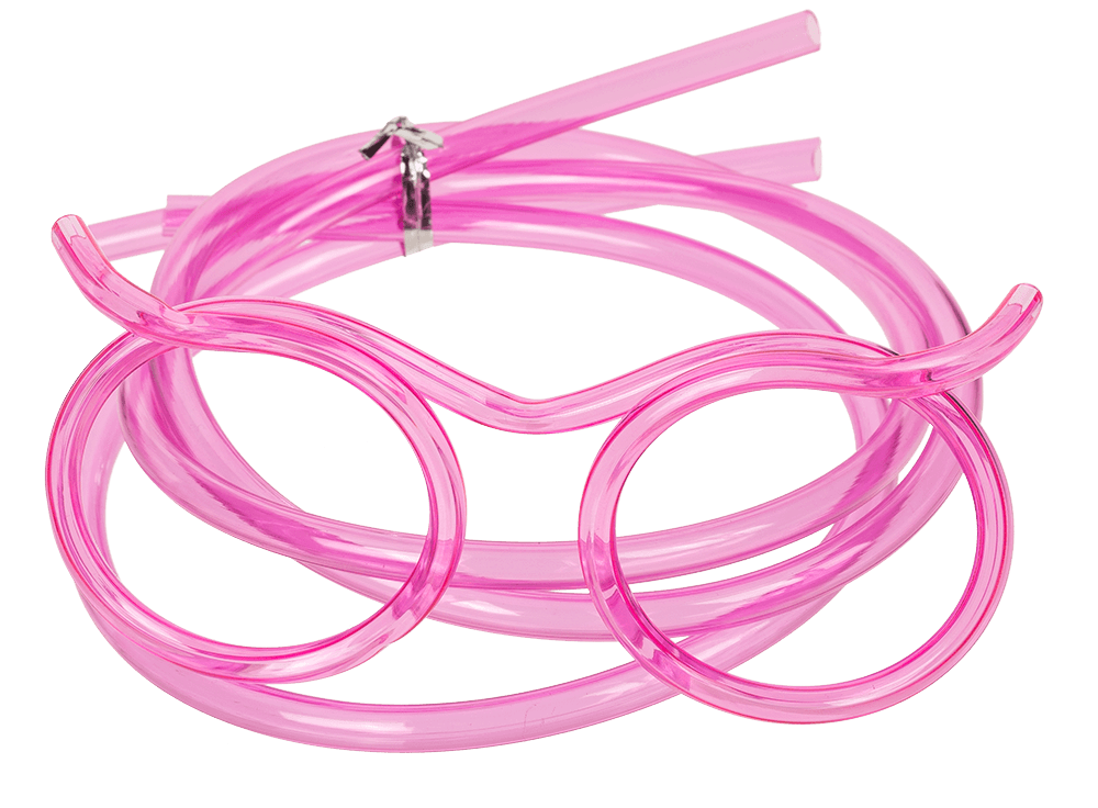 Drinking tube, Glasses,