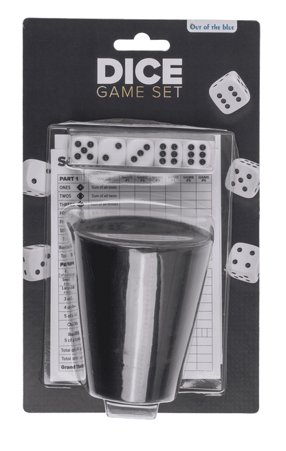 Dice game set, 5 dices, 1 dice cup,