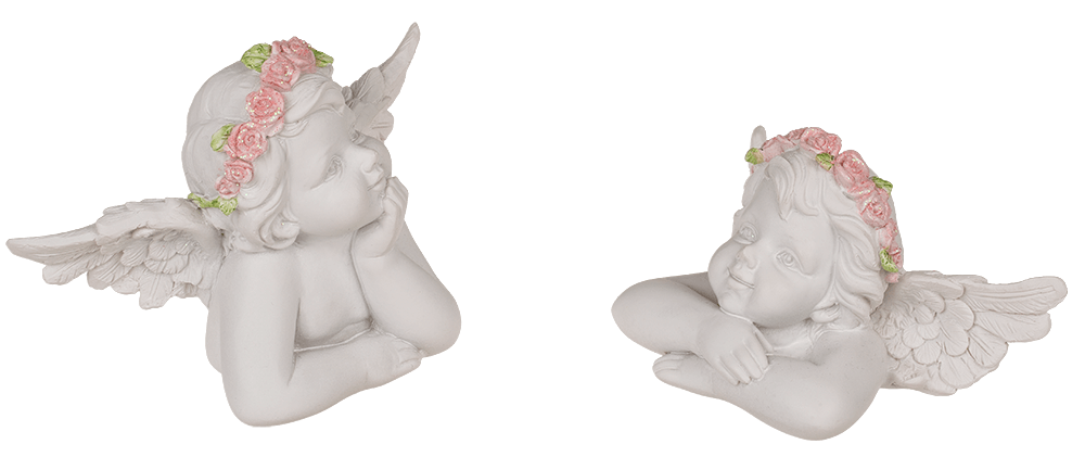 Angel couple,Amused,