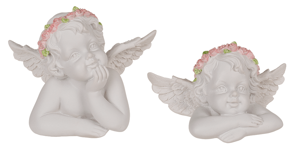 Angel Couple, Amused,
