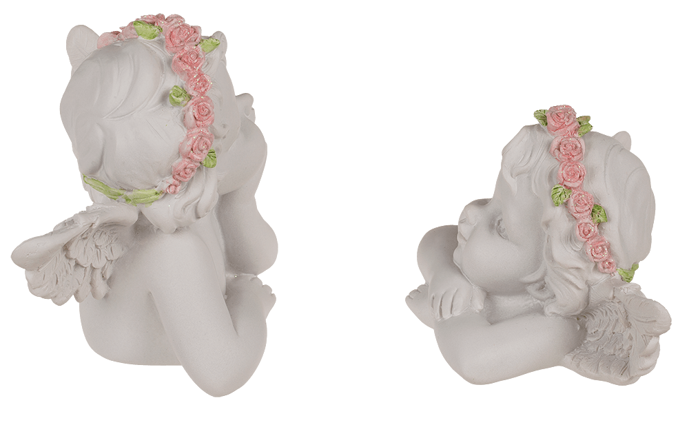 Angel Couple, Amused,