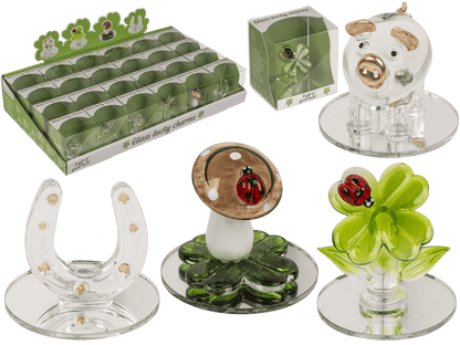 Glass lucky symbols, 4.5 cm,