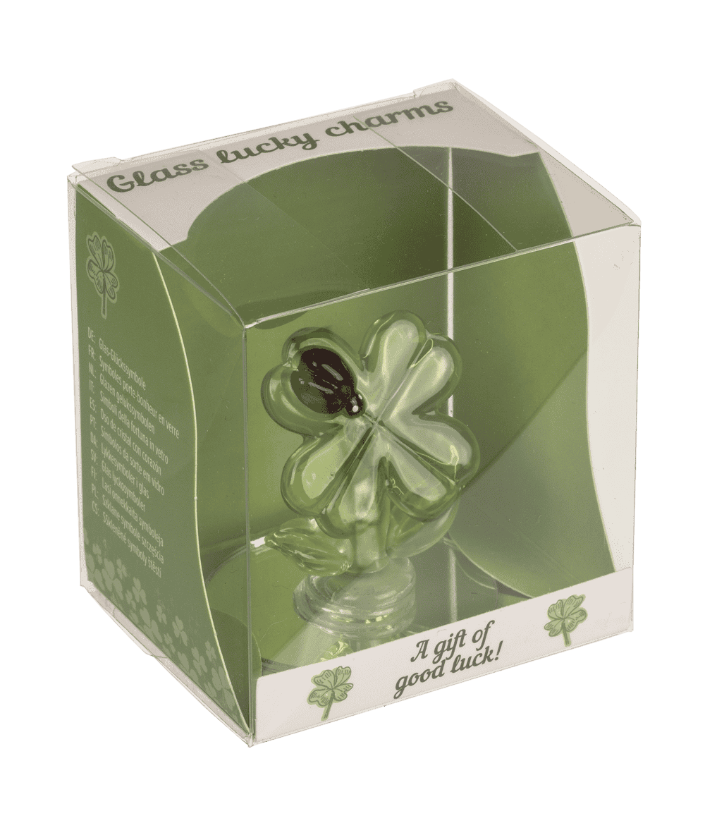 Glass lucky symbols, 4.5 cm,
