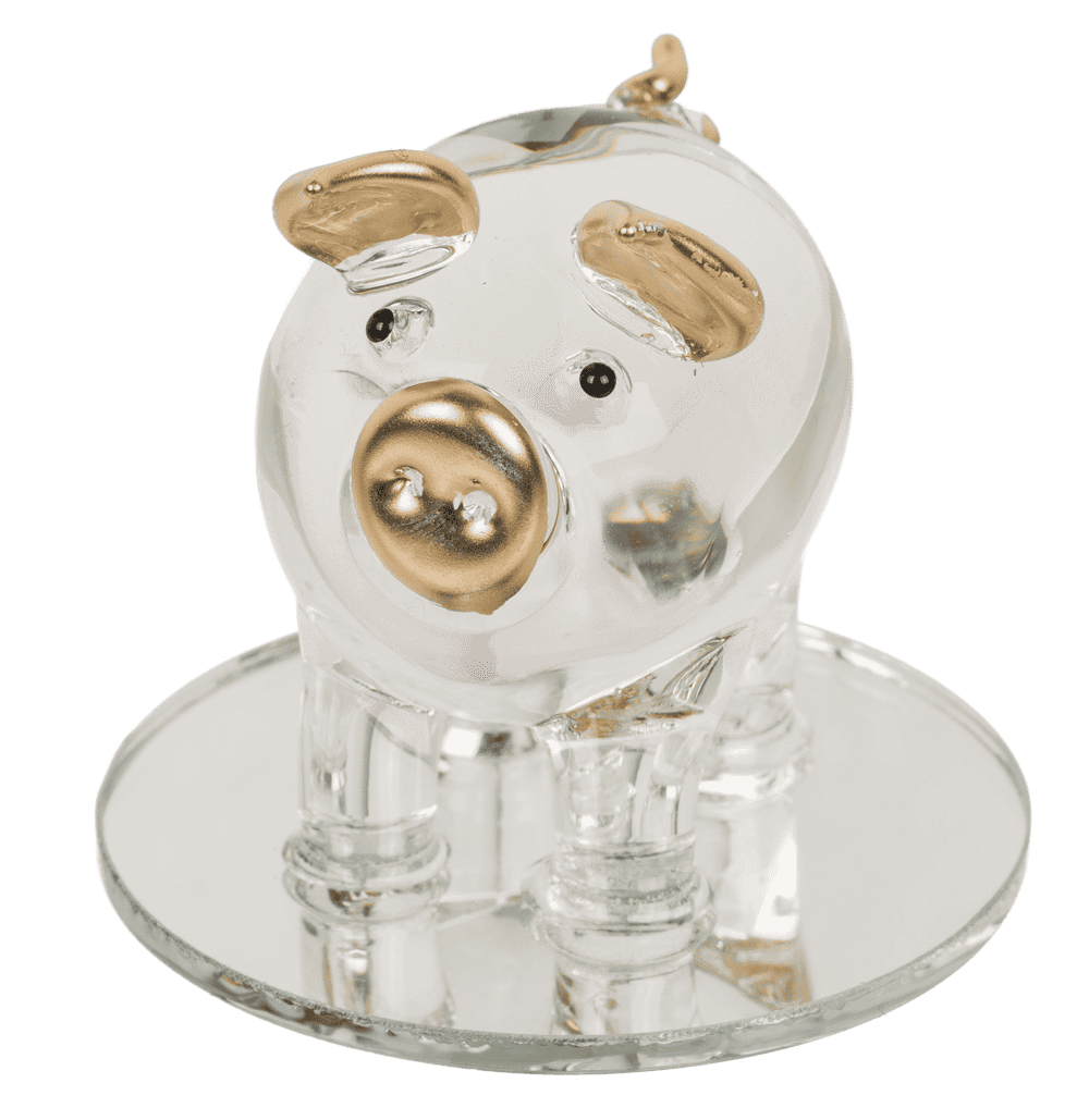 Glass lucky symbols, 4.5 cm,