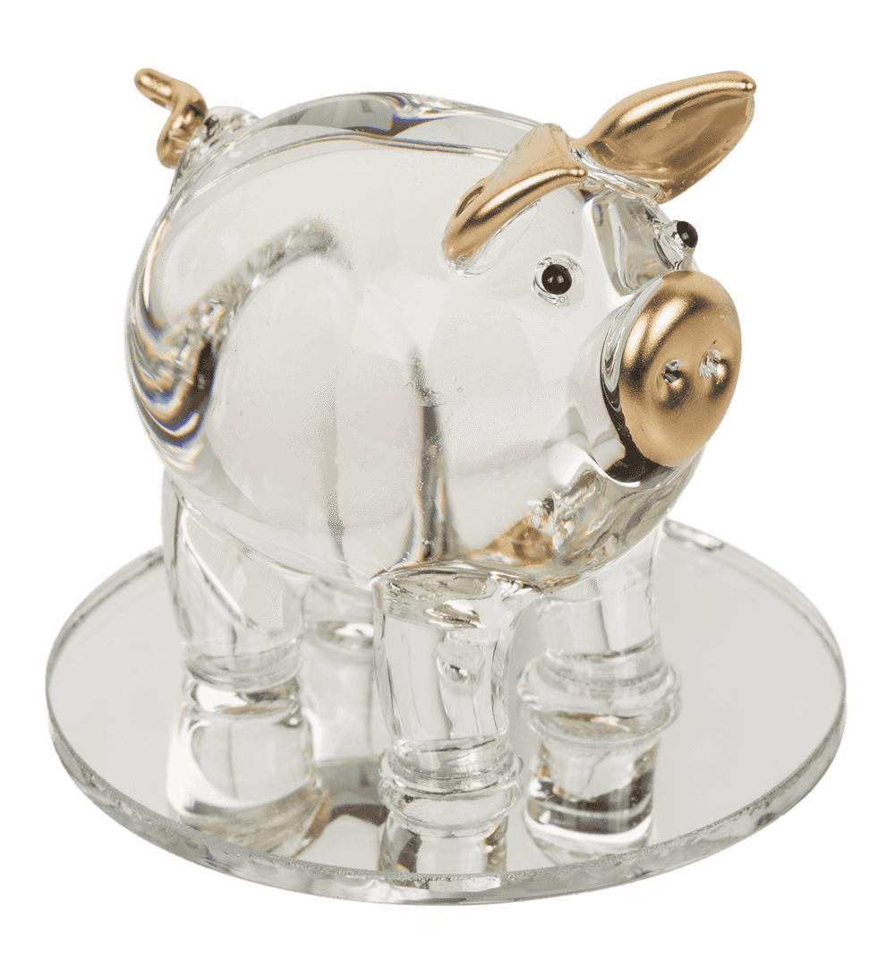 Glass lucky symbols, 4.5 cm,