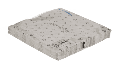 Paper napkins, Merry Christmas, with stars,