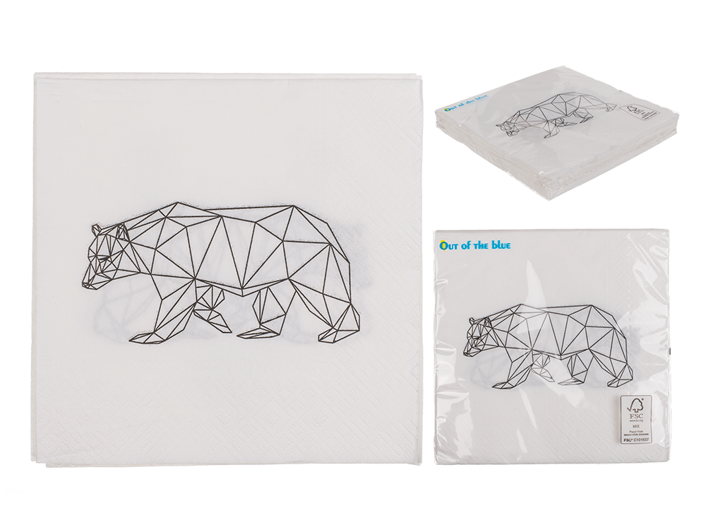 Paper napkins, icebear,