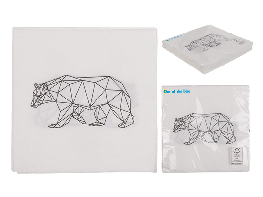 Paper napkins, icebear,