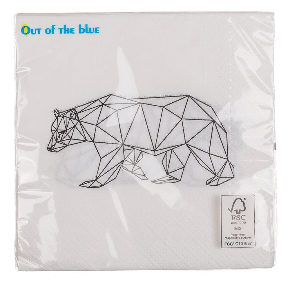 Paper napkins, icebear,