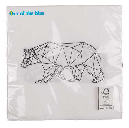 Paper napkins, icebear,