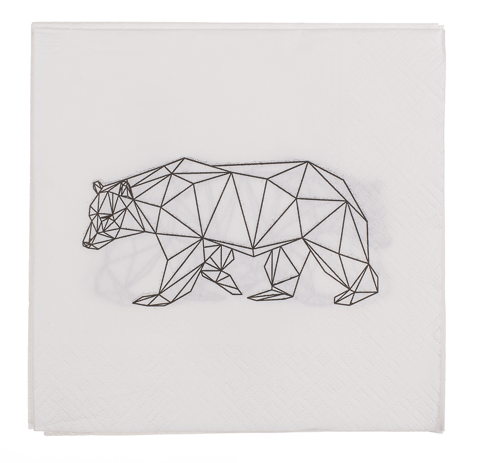 Paper napkins, icebear,