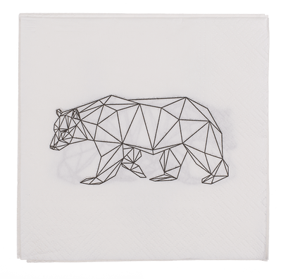 Paper napkins, icebear,