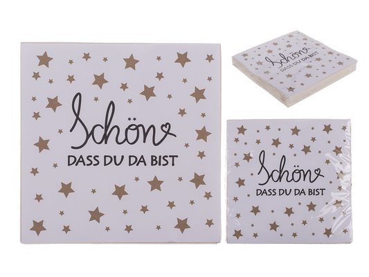 Paper napkins, Schön, dass Du da bist,