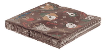 Paper napkins, X-mas dogs,