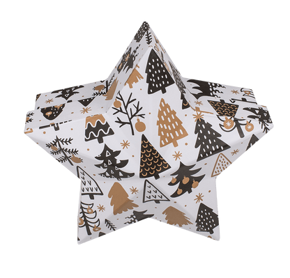 White star shaped gift box,
