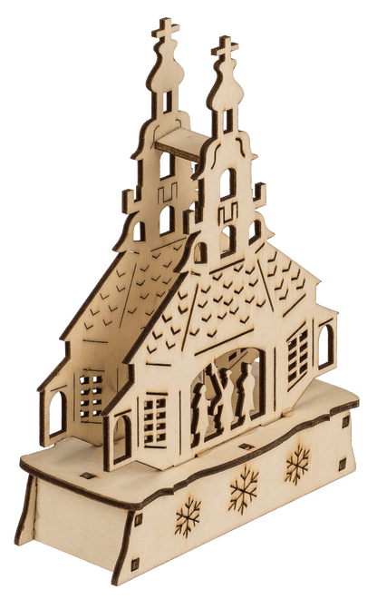 Wooden  silhouette,  Barockkirche,