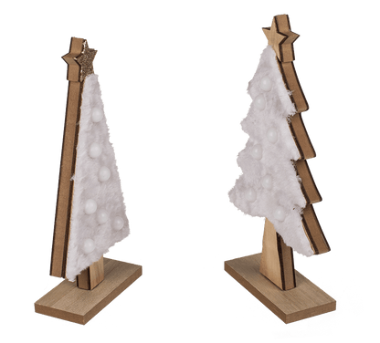 Wooden  silhouette, Christmas Tree, with LED