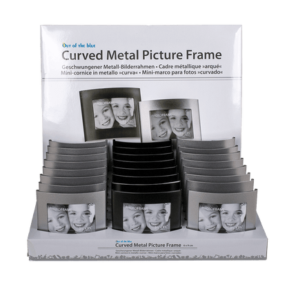 Curved metal picture frame,