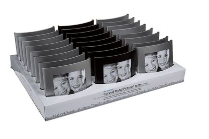 Curved metal picture frame,