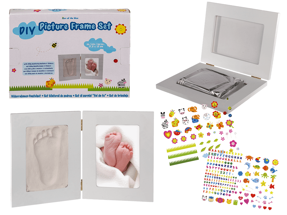 Double sided picture frame DIY set with  250 g,